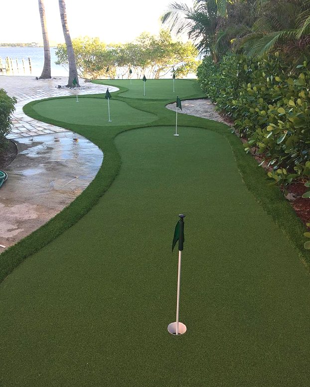 Cliff's Pools & Patios artificial turf installation