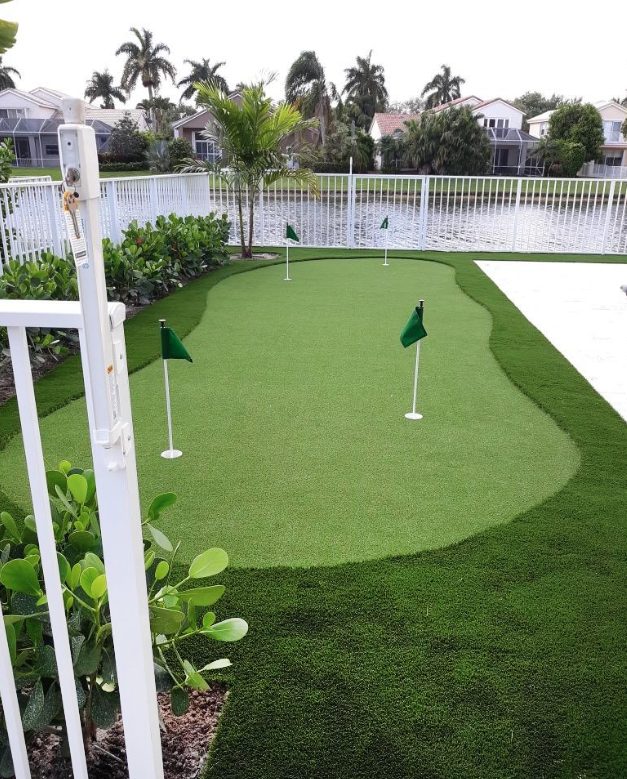 Cliff's Pools & Patios artificial turf installation