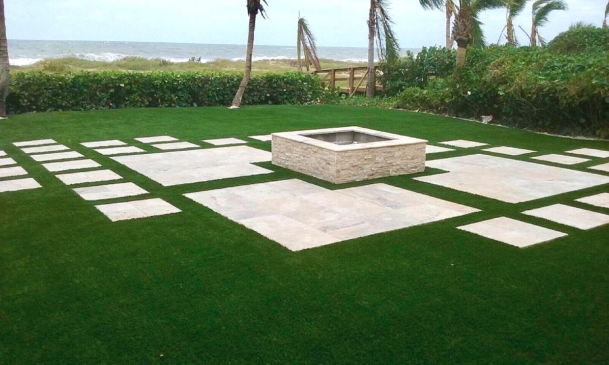 Cliff's Pools & Patios artificial turf installation