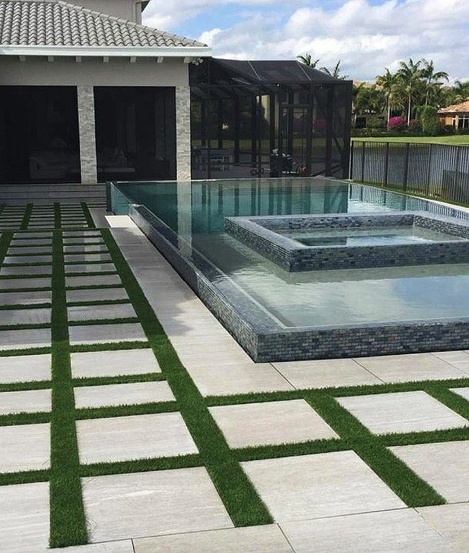 Cliff's Pools & Patios artificial turf installation