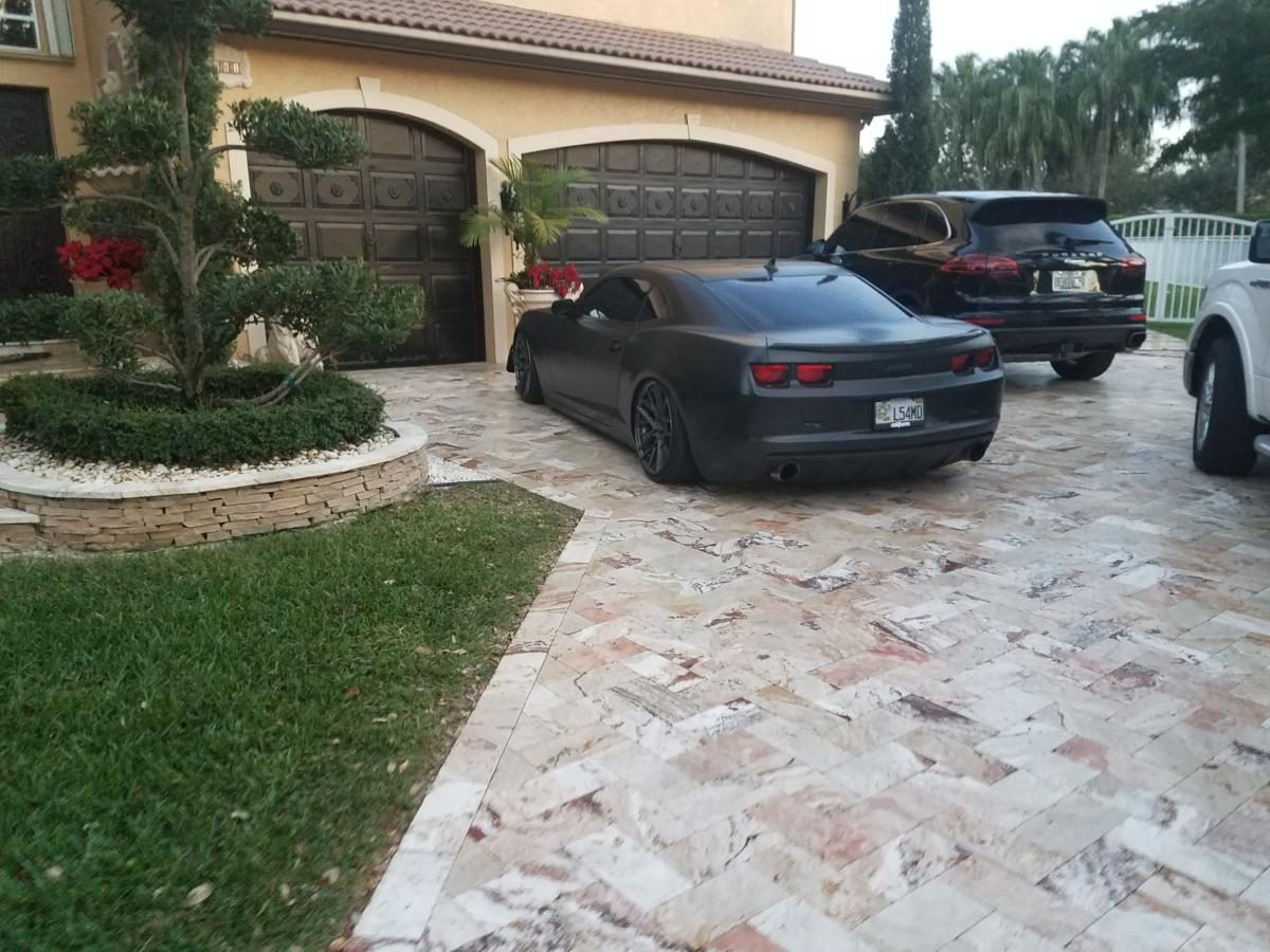 Cliff's Pools & Patios paver driveway and walkway
