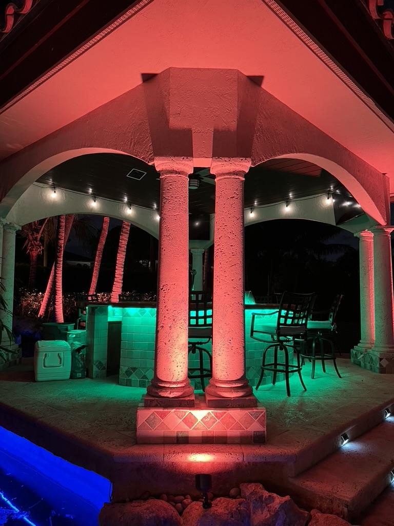 Cliff's Pools & Patios outdoor pool lighting - serving South Bay, FL