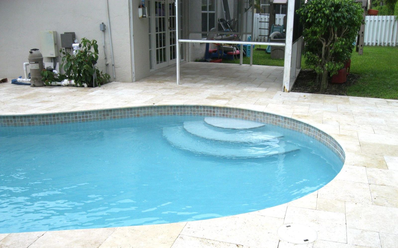 Cliff's Pools & Patios paver pool deck and patio