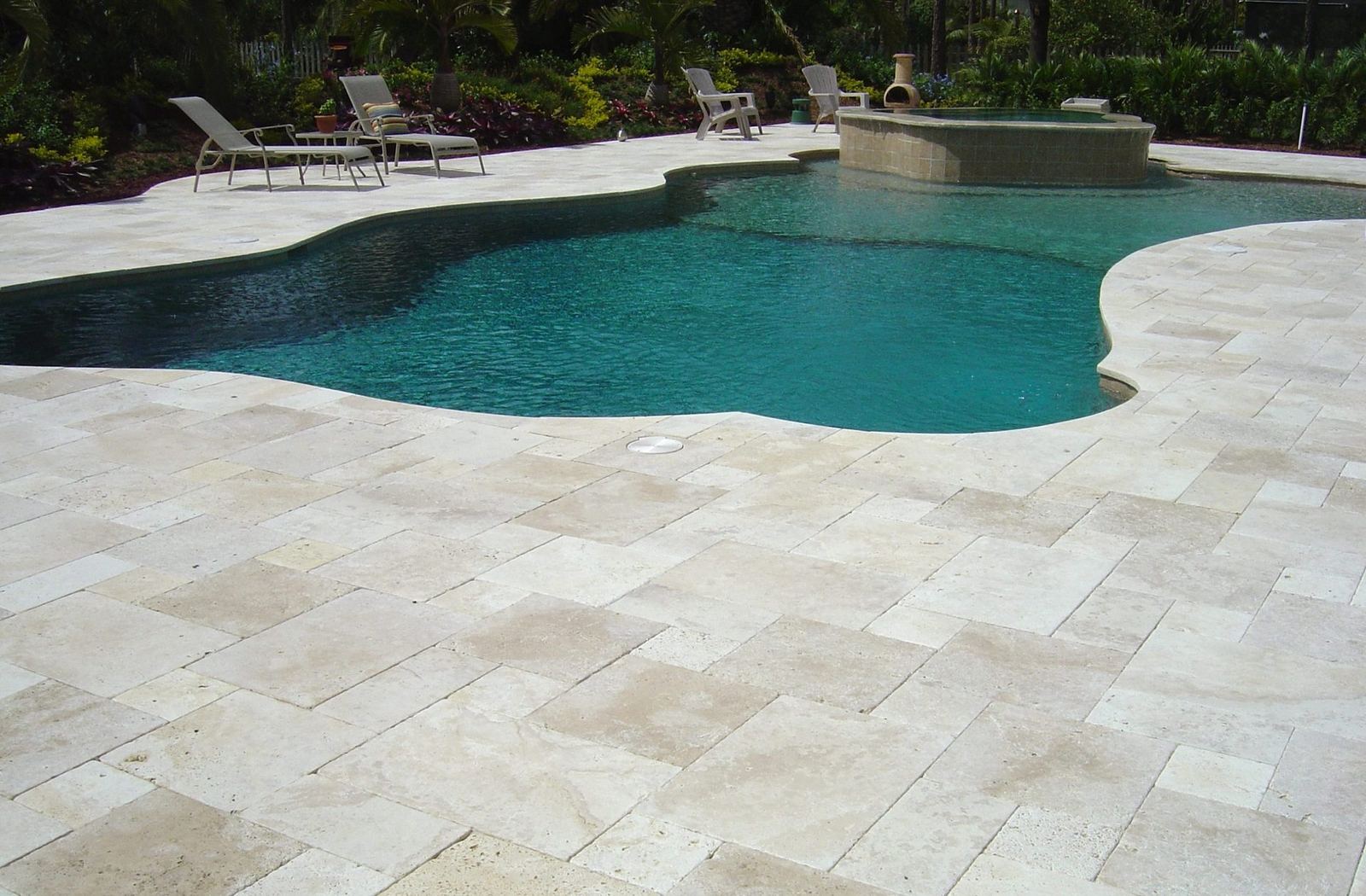 Cliff's Pools & Patios paver pool deck and patio