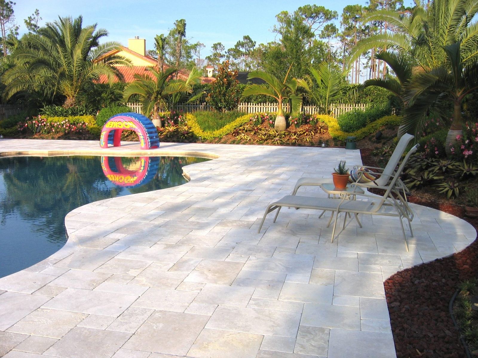 Cliff's Pools & Patios paver pool deck and patio