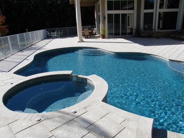 Cliff's Pools & Patios paver pool deck and patio