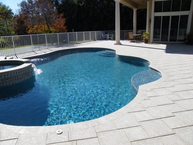 Cliff's Pools & Patios paver pool deck and patio