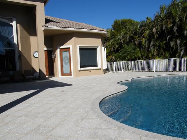 Cliff's Pools & Patios paver pool deck and patio