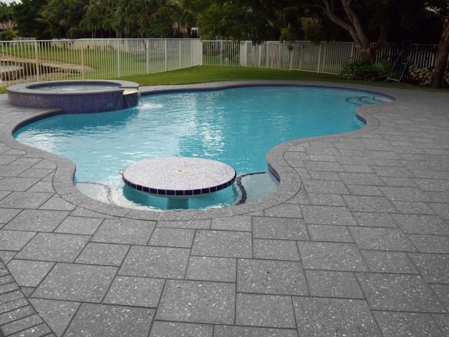 Cliff's Pools & Patios paver pool deck and patio