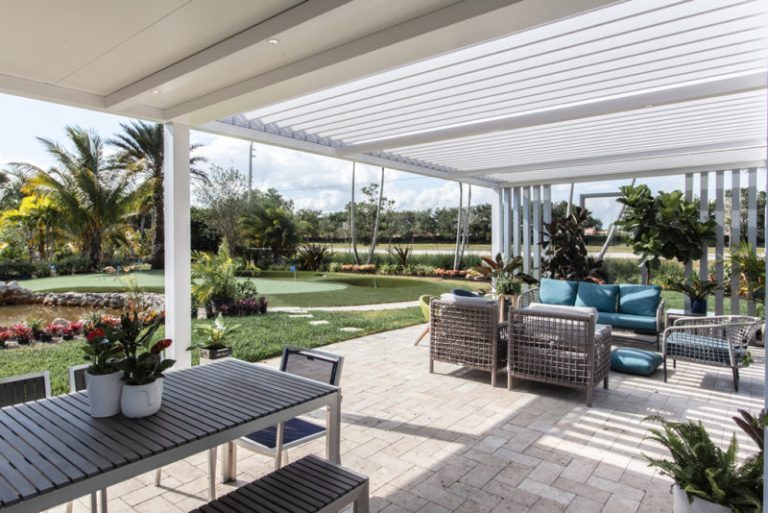 Cliff's Pools & Patios pergola / covered roof project - serving Lantana, FL