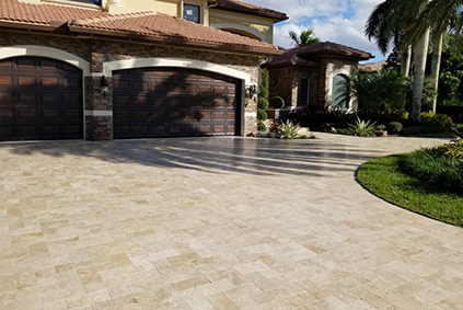 Driveway paving with long-lasting materials by Cliffs Pool in South Florida